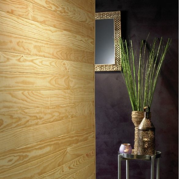 Lambris Prestige Sans Nœud profil grain d'orge 70x10 mm L. 2,00 m en pin