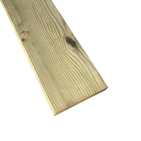 Lame terrasse TRADITION 145x22mm L.2,40 m en pin Classe 4 vert