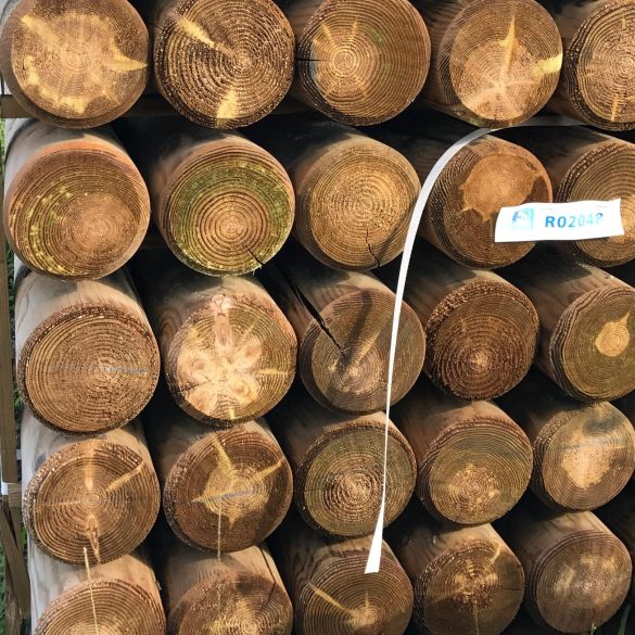 Rondin bois autoclave fraisé Ø14 x 250 cm