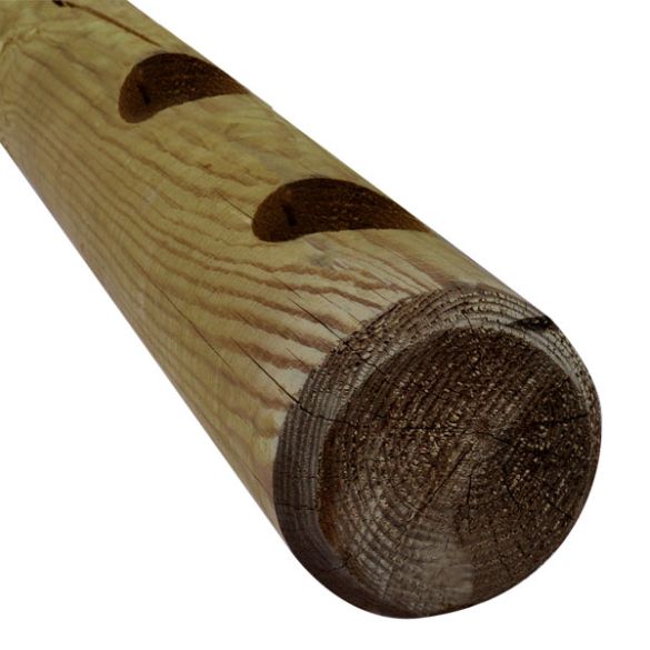 Rondin 2 perçages traversants Ø14x150 cm