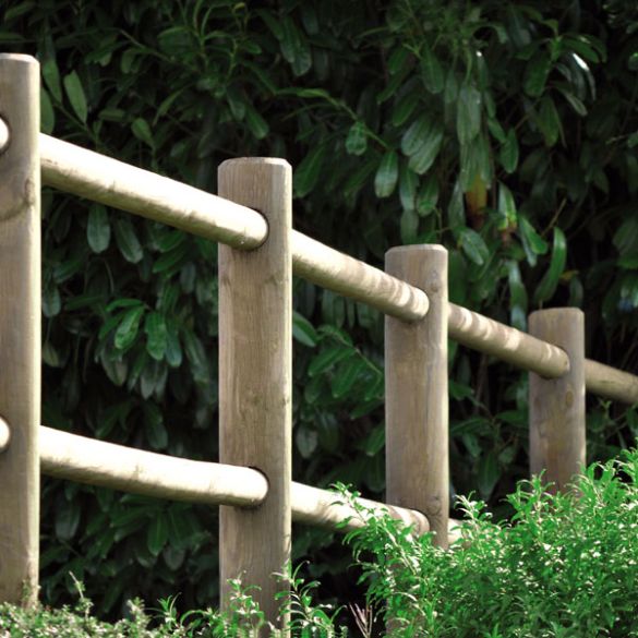 Rondin 2 perçages traversants Ø14x150 cm