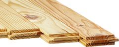 Parquet pin massif à clouer 200x20 cm - Choix noueux