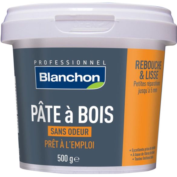 Pâte à bois CHENE CLAIR 500g pour fissures fines - BLANCHON