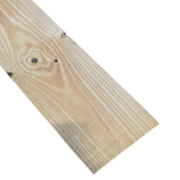 Volige pin brut traité Classe 2 - 2400x250x18 mm