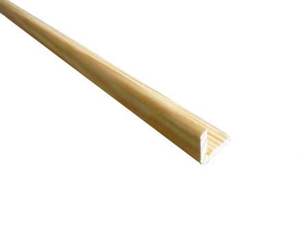 Baguette d'angle bords arrondis en pin des Landes 40x40 mm Long. 2,40 m