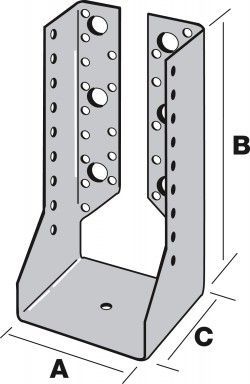 Sabot à ailes intérieures 80x85 mm SAI250/80/2 SIMPSON