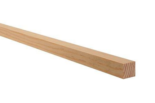 Carrelet en Pin des Landes Sans Noeud 30x30 mm Long. 2,00 m