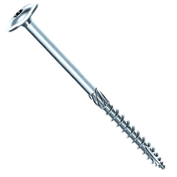 50 Vis à bois de construction TK Ø 8x160 mm - Torx 40 - Tête bombée