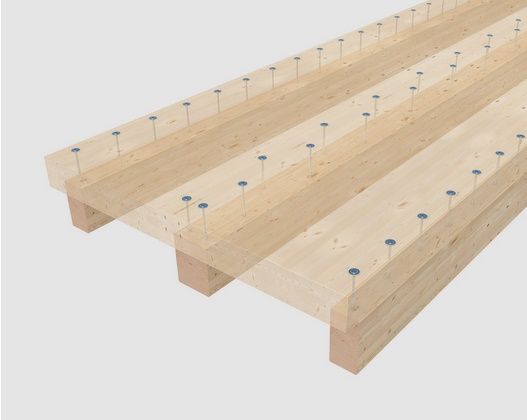 50 Vis à bois de construction TK Ø 8x160 mm - Torx 40 - Tête bombée