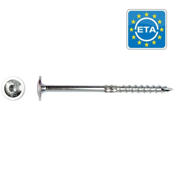 50 Vis à bois de construction TK Ø 8x160 mm - Torx 40 - Tête bombée