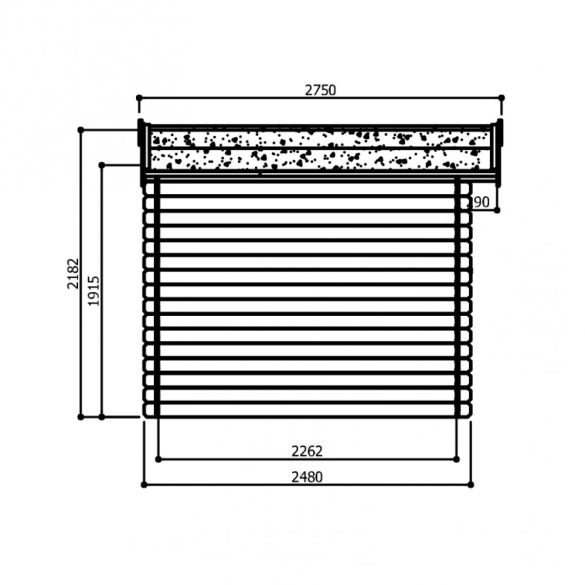 Abri de Jardin en Bois AMBERG 7,39 m² - 298 x 248 cm -S8603