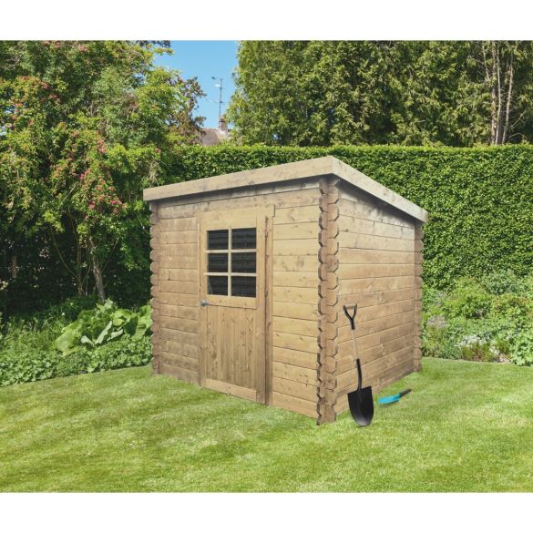 Abri jardin PASSAU 198 x 198 cm toit plat - 3,92 m² - S8604