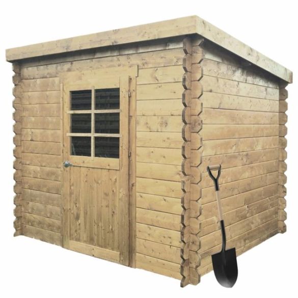 Abri jardin PASSAU 198 x 198 cm toit plat - 3,92 m² - S8604