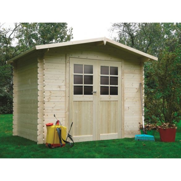 Abri de jardin bois 19 mm DRESDEN 248 x 198 cm - 4,91 m²