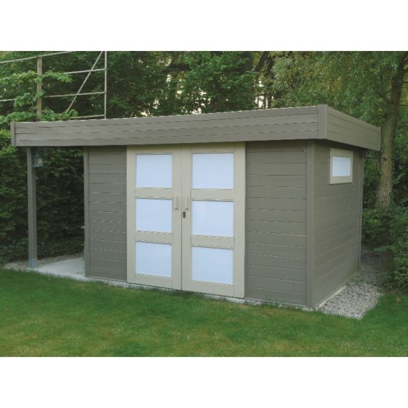 Abri jardin 28 mm LARVIK 7,96m² - 3296 + 1200 x 2416 cm