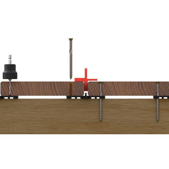 Lame terrasse ipé large L. 2,15m 185x20 mm à visser