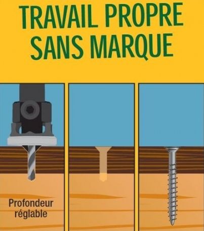 Kit fraisage perçage Ø4 mm pour terrasse bois dur - DIAGER
