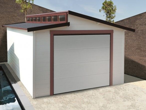 Garage 28 mm Torino 20,88 m² porte motorisée 570x360 cm