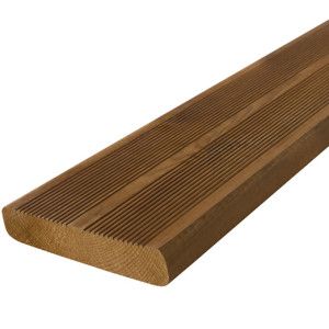 Lame pin du nord marron strié 4,20m - 145x27 mm - Classe 4