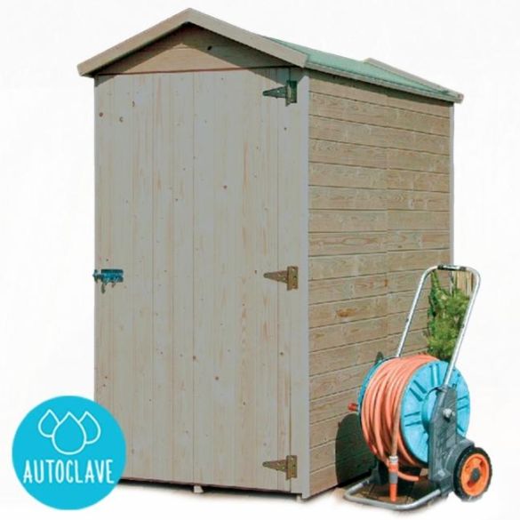 Armoire de rangement 12 mm S858-1LD traitée autoclave 90x183x183 cm  SOLID