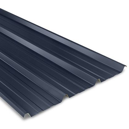 Tôle Bac acier de couverture 2,00 m 1004/0,63 mm Gris anthracite 7016