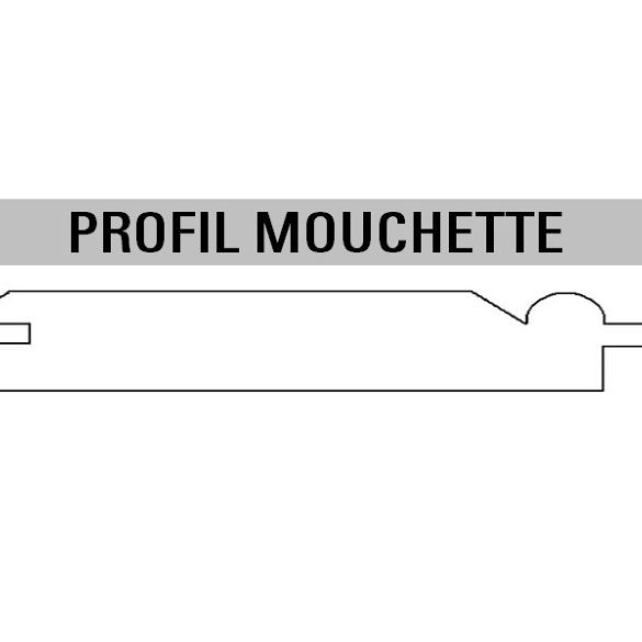 Lambris pin Sélection Petit Noeud profil mouchette 70x10 mm L. 2,00 m