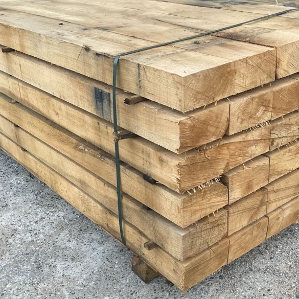 Traverse paysagère en chêne 2,00 m 20x12 cm