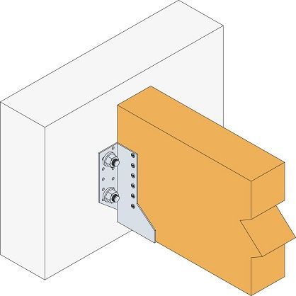 Sabot ailes extérieures 50x75 mm SAE200 Ép. 2mm - Simpson Strong-Tie