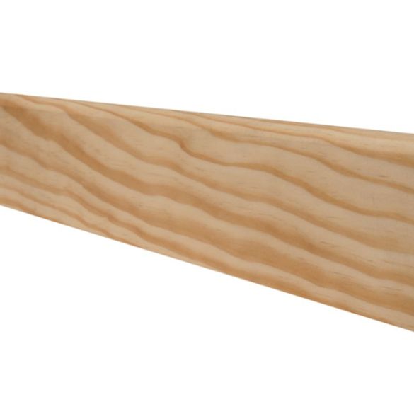 Plinthe en pin des Landes sans noeud bord arrondi 100x10 mm L. 2,00 m