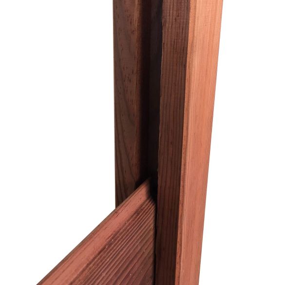 Poteau bois 90x45 mm L.2,40 m en pin traité Classe 4 marron