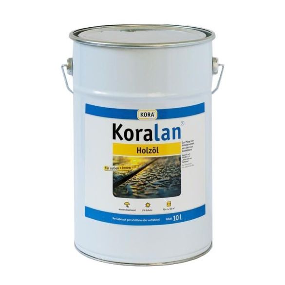 Huile protection des terrasses bois 10L Teinte Natur UV - Saturateur KORALAN