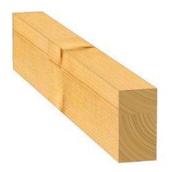 Chevron en pin brut 4500x150x80 mm