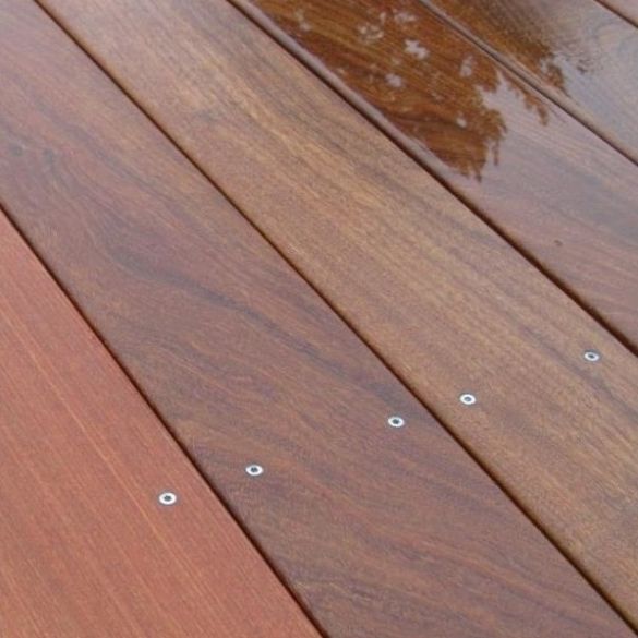 Lame de terrasse en ipé lisse à visser Long. 0,95 m - 140x20 mm