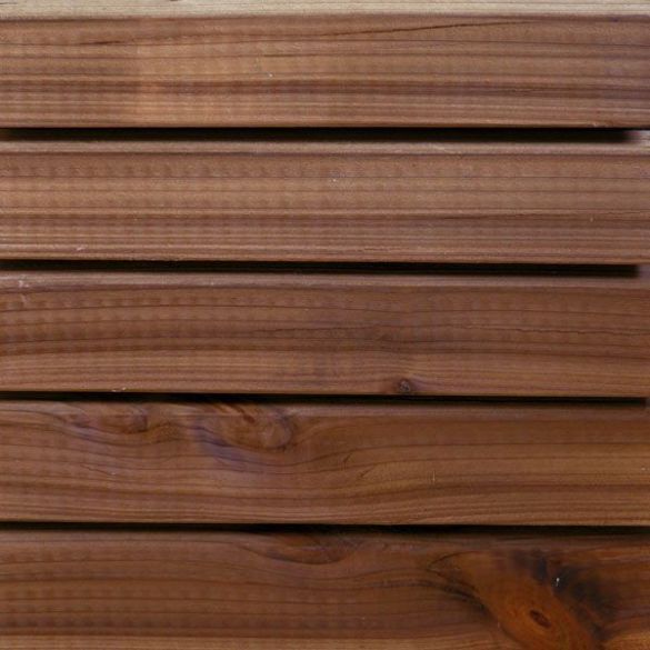 Bardage claire voie biaisé 4200x65x27 mm marron PROTAC
