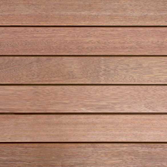 Lame terrasse MERBAU L. 1,80 m 140x20 mm - Fixations invisibles - Profil Clip Classic