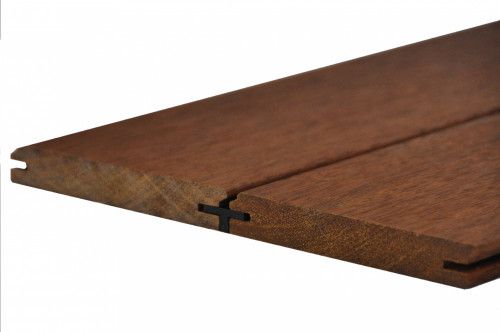 Lame terrasse MERBAU Profil Drop L.3,90m 140x20 mm 