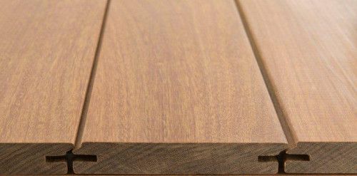 Lame terrasse MERBAU Profil Drop L.3,90m 140x20 mm 