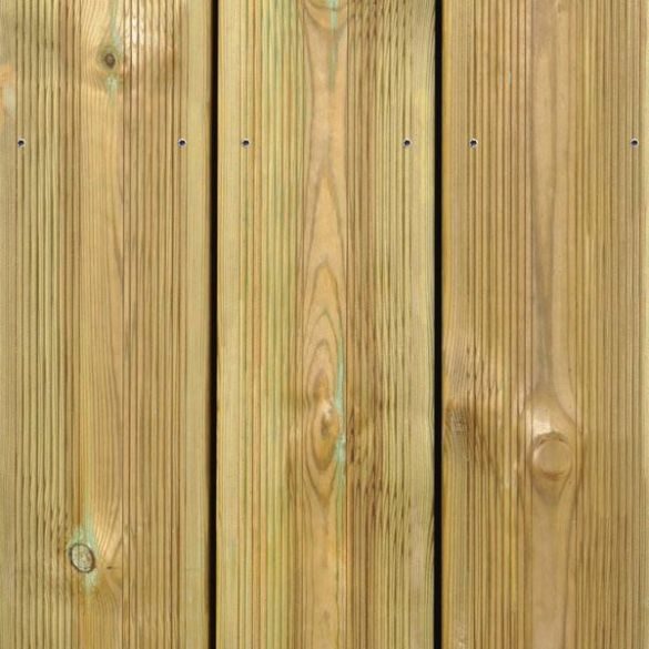 Lame de terrasse en pin du nord strié L.3,00 m - 145x27 mm Classe 4