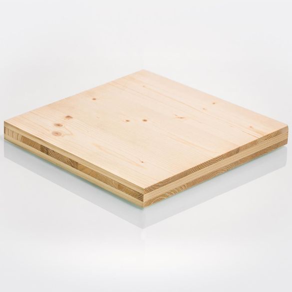 Panneau latté 3 plis épicéa Ép. 19 mm 500x205 cm - PFEIFER