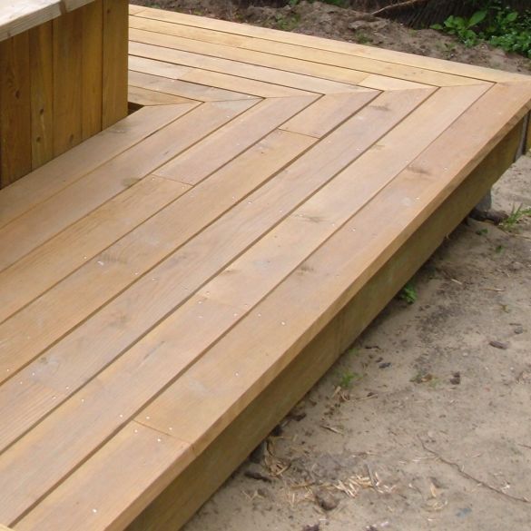 Lame terrasse en pin Cl4 SELECTION - 145x22mm - L.2,40 m