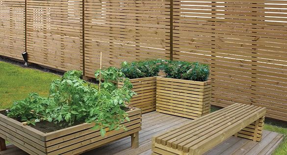 Claustra bois autoclave VENICE 180x178 cm - EXTERIOR LIVING