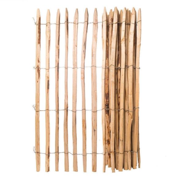 Ganivelle châtaignier fendu H. 1,20 m Long. 10 ml - Écartement 4/5 cm