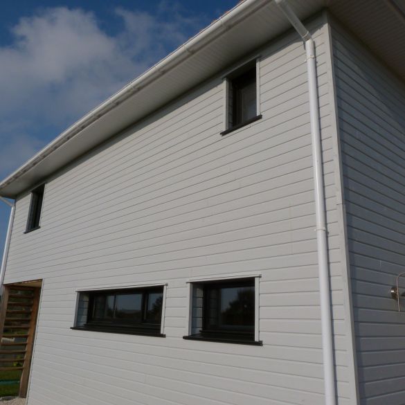 Bardage Extra Line gris lumière 4750x125x20 mm Silverwood