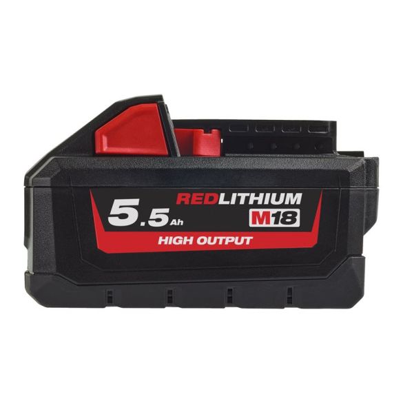 Batterie 18V 5,50 Ah Red Lithium High Output M18 HB55 | MILWAUKEE 4932464712