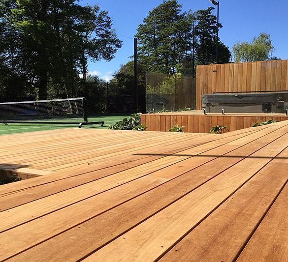 Bois de terrasse exotique GARAPA Long. 5,20 m - 145x21 mm - à visser