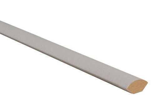 Quart de rond en MDF prépeint blanc 18X18 mm - Long. 2,44 m