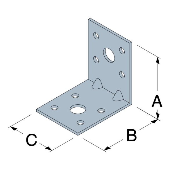 Equerre d'assemblage EA534/2- 40x50x30x2mm - SIMPSON Strong Tie