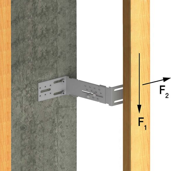 Équerre angle sortant pour bardage ITE AB45C 155x108x2,5 mm SIMPSON