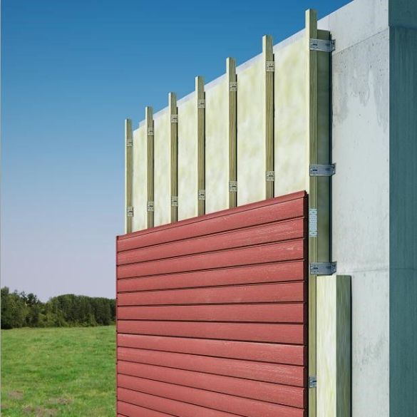 Equerre de bardage ITE EBC120 64x118x53mm ép. 2,5mm SIMPSON
