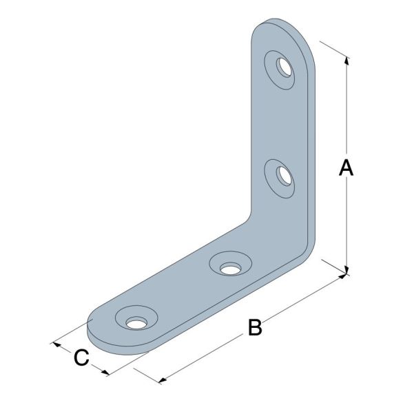 Equerre de chaise EC60 50x50x2 mm SIMPSON
